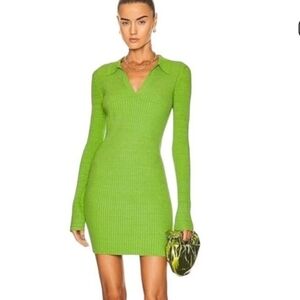 NWT Helmut Lang Long Sleeve Knit Mini Dress
